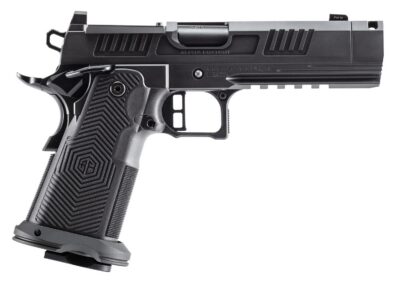Alpha Foxtrot AA39X4CIG-XDBK13 AF1911 Romulus 45 ACP 13+1 4.25″ Black DLC Stainless Steel Threaded Compensated Barrel, Optic Ready/Serrated Slide & Frame w/Beavertail & Picatinny Rail, RMR/RMSc Footpr