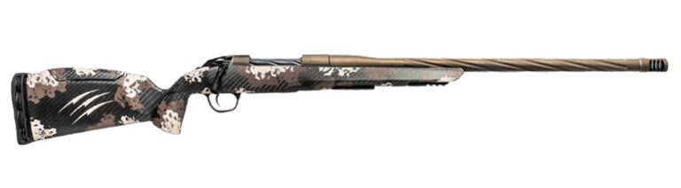Fierce Firearms  Twisted Rage LR Full Size 308 Win 4+1 18″ Smoked Bronze Cerakote Match Grade/Spiral Threaded Stainless Steel Barrel, Drilled & Tapped Receiver, Desert Shadow Camo Push Button Adj Comb