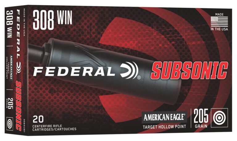 308 WIN 205GR TARGET HOLLOW POINT SUBSONIC 20/RD