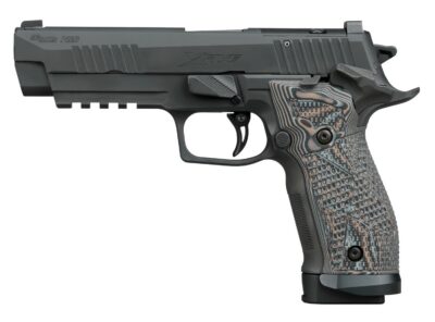 SIG P226 9MM 5IN X-5 EXT BLK SAO BK/GY G10 XRAY3 FS W/PLT (3)20RD CSTM WRK
