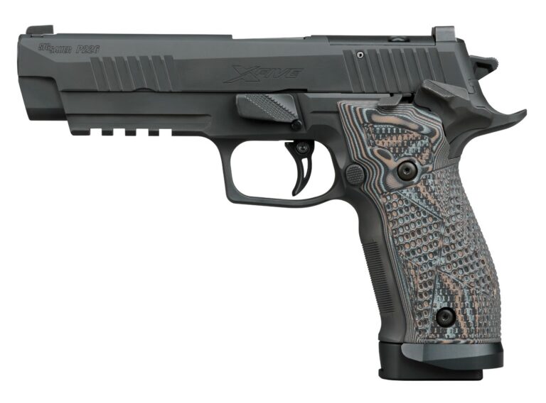 SIG P226 9MM 5IN X-5 EXT BLK SAO BK/GY G10 XRAY3 FS W/PLT (3)20RD CSTM WRK SIG P226 9MM 5IN X-5 EXT BLK SAO BK/GY G10 XRAY3 FS W/PLT (3)20RD CSTM WRK