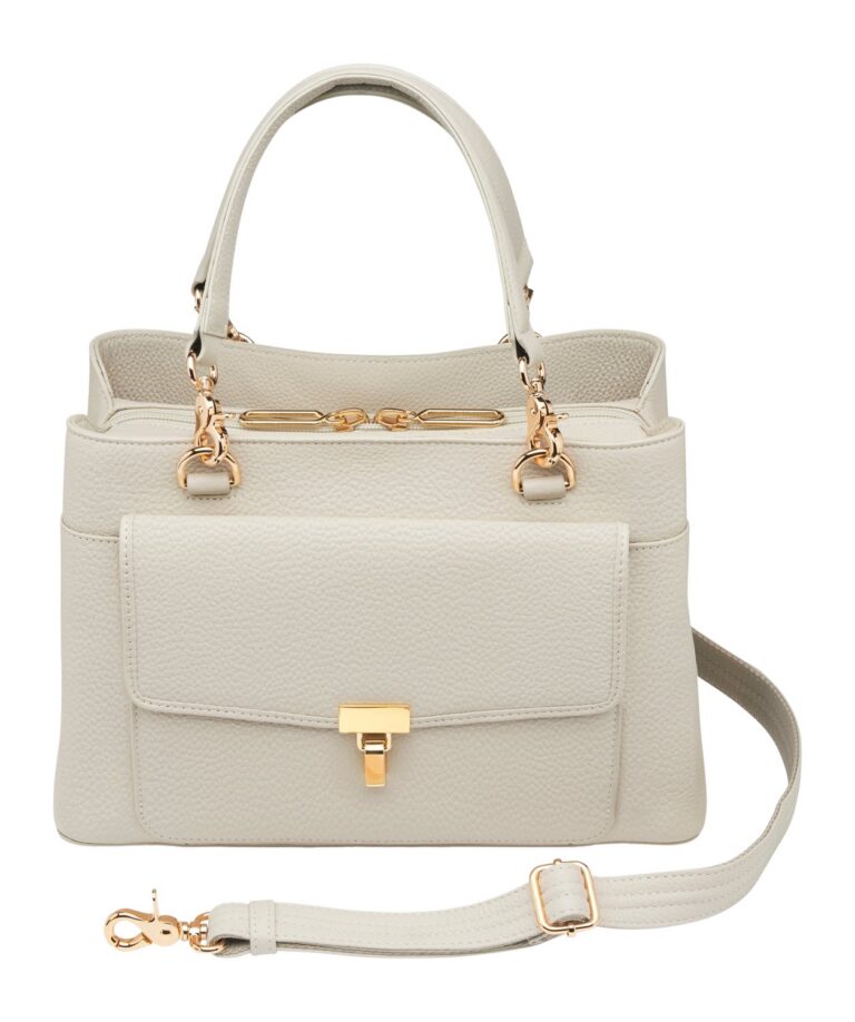 GTM GTM-32/ PB BONE LARGE SATCHEL CROSSBODY-COW GTM GTM-32/ PB BONE LARGE SATCHEL CROSSBODY-COW