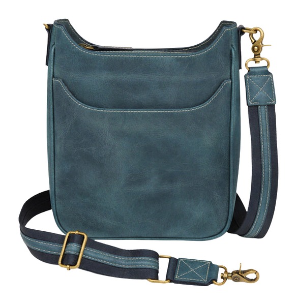 GTM GTM-CZY/17 BLUE CROSSBODY SLIM SATCHEL-BUFF GTM GTM-CZY/17 BLUE CROSSBODY SLIM SATCHEL-BUFF