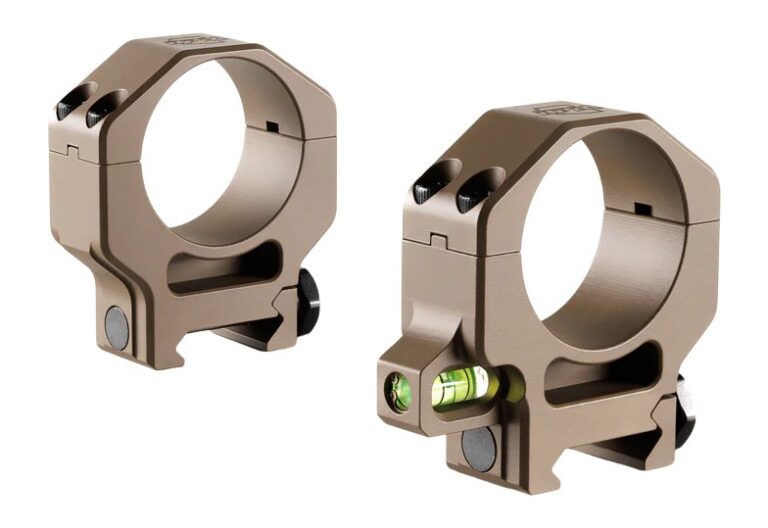 RPM Bubble Rings 30mm High (1.25″) with Co-Linear Bubble Level, FDE Cerakote RPM Bubble Rings 30mm High (1.25″) with Co-Linear Bubble Level, FDE Cerakote