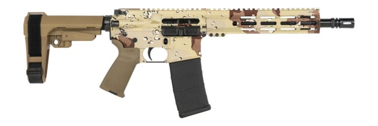 Shark Coast Tactical SCC07145CHCHIP-P Chocolate Chip 5.56 NATO 30+1 10.50″ Black Nitride Threaded Barrel, Aluminum Receiver w/Picatinny Rail, M-LOK Handguard, Polymer SB Tactical SBA3 Brace, Polymer Shark Coast Tactical SCC07145CHCHIP-P Chocolate Chip 5.56 NATO 30+1 10.50″ Black Nitride Threaded Barrel, Aluminum Receiver w/Picatinny Rail, M-LOK Handguard, Polymer SB Tactical SBA3 Brace, Polymer