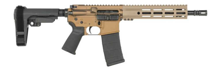 Shark Coast Tactical SCC07282SCAR-P Scarbog  5.56 NATO 30+1 10.50″ Black Nitride Threaded Barrel, Aluminum Receiver w/Picatinny Rail, M-LOK Handguard, Polymer SB Tactical SBA3 Brace, Polymer Grip