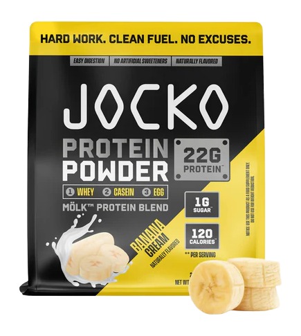 JOCKO 29113 BANANA CREAM PROTEIN POWDER BAG JOCKO 29113 BANANA CREAM PROTEIN POWDER BAG