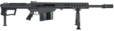 Barrett 20183 M107A1  50 BMG 10+1 20″ Fluted Barrel, Picatinny Rail Receiver, M-LOK Handguard, QD BiPod Forend, Black Polymer Grip
