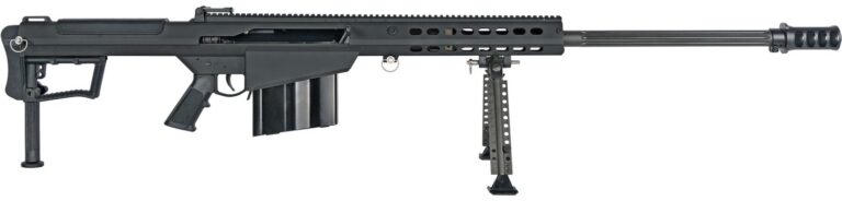 Barrett 20184 M107A1  50 BMG 10+1 29″ Fluted Barrel, Picatinny Rail Receiver, M-LOK Handguard, QD BiPod Forend, Black Polymer Grip
