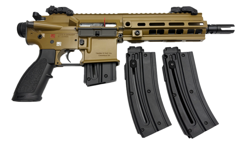 H&K HK416 PISTOL 22LR HK BROWN 8.5IN BARREL 3 MAG, 1-10RD 2-20RD 81000976 H&K HK416 PISTOL 22LR HK BROWN 8.5IN BARREL 3 MAG, 1-10RD 2-20RD 81000976