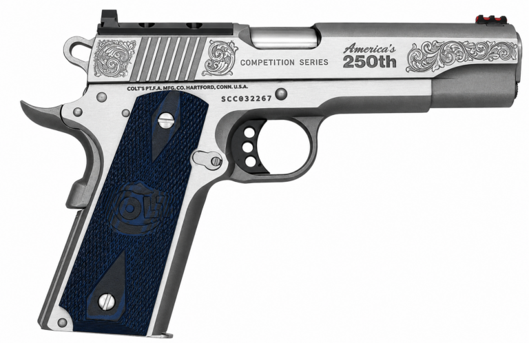 COLT 1911 COMPETITION 250TH SLIDE SCROLL 45ACP 5IN BARREL 8RD OPTIC-READY O1070CCS-OR-250TH