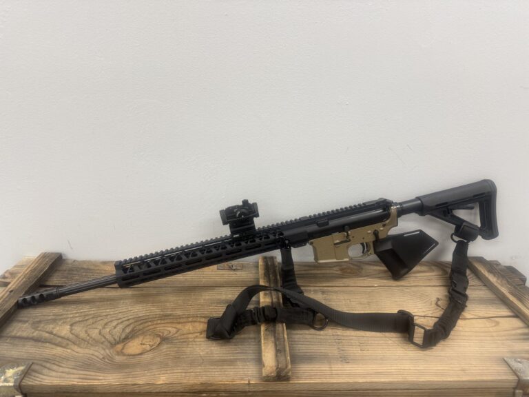 Aero Precision X15 Semi Automatic Rifle, .223 Wylde, Featureless Configuration, FDE Lower, Black Upper, Generic 1x Optic, 10 + 1 Capacity Aero Precision X15 Semi Automatic Rifle, .223 Wylde, Featureless Configuration, FDE Lower, Black Upper, Generic 1x Optic, 10 + 1 Capacity