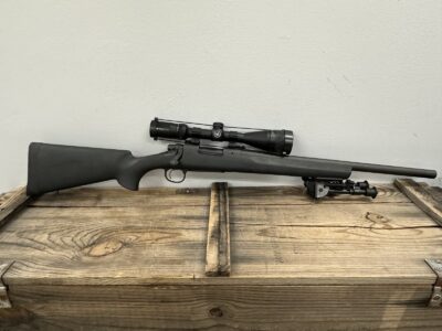 REMINGTON MODEL 700 Tactical 20” 308WIN w/ VORTEX CROSSFIRE 6-18X44, Harris Bipod, Magpul Magwell for Hunter stock included, Generic Hardcase