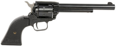 Heritage Mfg RR22B6PGHOL Rough Rider  22 LR 6 Shot, 6.50″ Black Oxide Steel Barrel, Black Oxide Zinc Alloy Frame, Black Oxide Cylinder, Black Polymer Grip, Exposed Hammer
