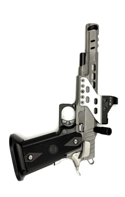 STI International, 2011 DVC Open, Semi-Automatic Handgun, Gray, W/ Optic C-More, 4.5in Barrel, No mags, No Case, No Lock