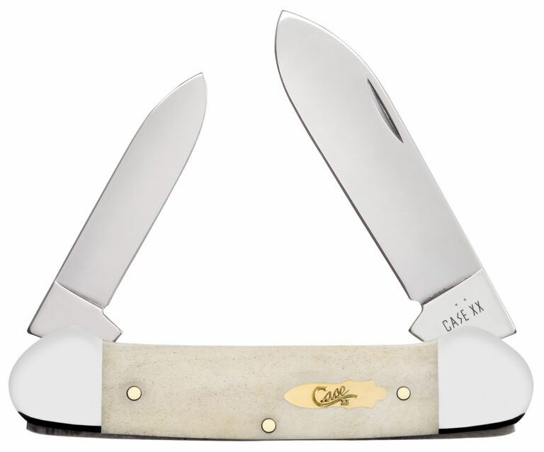 Case 11023 Canoe Folding Pen/Spear Plain Tru-Sharp SS Blade, Smooth Natural Bone Handle Case 11023 Canoe Folding Pen/Spear Plain Tru-Sharp SS Blade, Smooth Natural Bone Handle