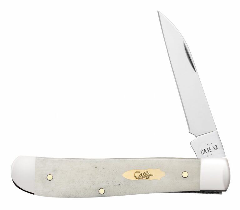 Case 11025 Trapper Mini Folding Clip Point/Spey Plain Mirror Polished Tru-Sharp SS Blade, Smooth Natural Bone Handle Case 11025 Trapper Mini Folding Clip Point/Spey Plain Mirror Polished Tru-Sharp SS Blade, Smooth Natural Bone Handle