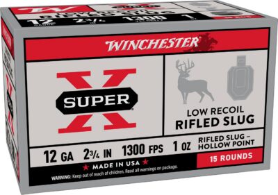 Winchester Super X Low Recoil Rifled Slugs 12 ga. 2 3/4 in. 1 oz. 15 rd.