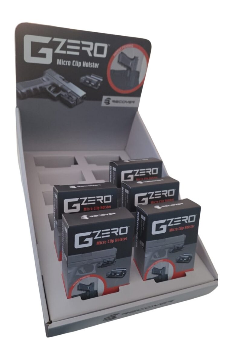 RECOVER TACTICAL GZERO DISPLAY 6x GZERO-FSR-01 2x GZERO-43R & 2 LH of ea. RECOVER TACTICAL GZERO DISPLAY 6x GZERO-FSR-01 2x GZERO-43R & 2 LH of ea.