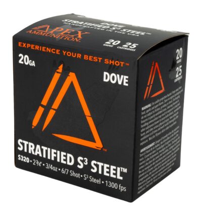 APEX AMMO ED20S-67   20G 2.75   3/4          25/10