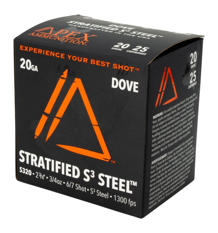 APEX AMMO ED20S-67 20G 2.75 3/4 25/10 APEX AMMO ED20S-67 20G 2.75 3/4 25/10