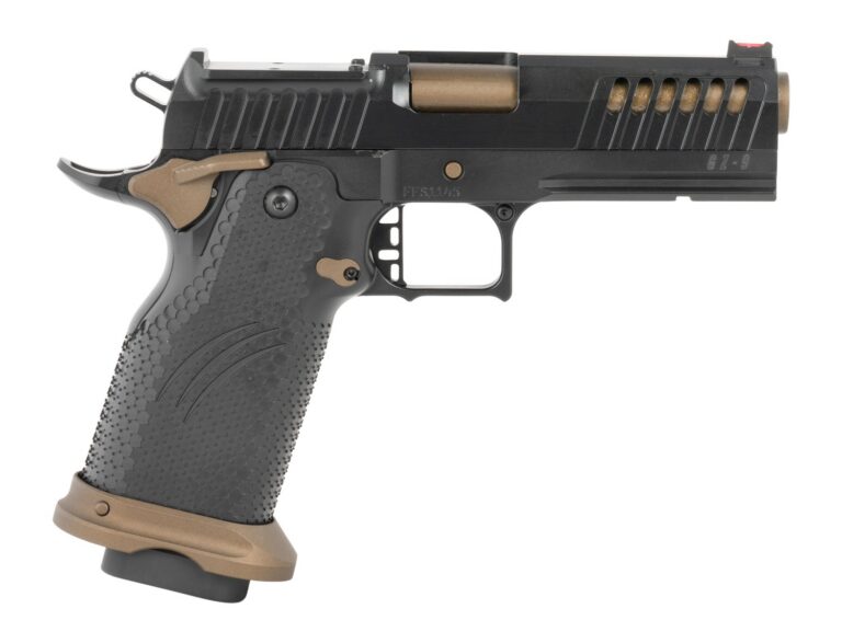Fierce Firearms FGZ-9-C-BBZ-CS Grizz Commander 9mm Luger 10+1 4.25″ Black Bull Barrel, Steel Optic Ready/Serrated Slide, Burnt Bronze Cerakote w/Black Controls Steel Frame w/Accessory Rail, RMR Footpr Fierce Firearms FGZ-9-C-BBZ-CS Grizz Commander 9mm Luger 10+1 4.25″ Black Bull Barrel, Steel Optic Ready/Serrated Slide, Burnt Bronze Cerakote w/Black Controls Steel Frame w/Accessory Rail, RMR Footpr