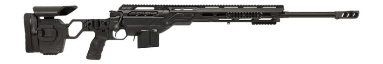 Cadex Inc CDXMCKRKN33827BR30I2D3 CDX-MC Kraken 338 Lapua Mag 5+1 27″ Black DLC Match Grade Threaded Barrel, Black DLC Receiver w/Picatinny Rail, M-LOK Handguard, Black Adjustable Folding Buttstock, Bl