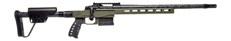 Horizon Firearms HRF-VED-22CM-18R Venatic DM 22 Creedmoor 18″ SOCOM Black Proof Research CF Threaded Barrel, SOCOM Black Receiver w/Picatinny Rail, ARCA Rail, OD Green Cerakote XLR Element 4.0 Stock,
