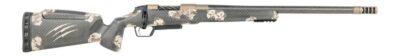 Fierce Firearms  CT Rival XP 2.0 7mm BC 18″ Carbon Fiber Threaded Barrel, Smoked Bronze Cerakote Titanium Drilled & Tapped Receiver, Integral Rail Forend, Desert Shadow Camo Adj Comb Carbon Fiber Stoc