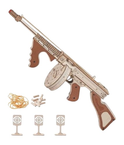 CAMP CBG-PZ-6 WOOD PUZZLE TOMMY GUN CAMP CBG-PZ-6 WOOD PUZZLE TOMMY GUN