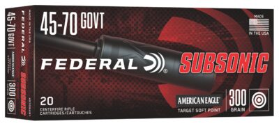 45-70 GOVT 300GR TARGET SOFT POINT SUBSONIC 20/RD