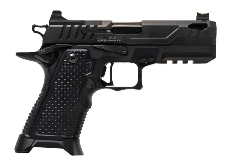 Oa Defense  2311 Pro Elite Compact Frame 9mm Luger 21+1 4.25″ DLC Black Steel Optic Ready/Serrated Slide, Black Aluminum Frame w/Picatinny Rail, Black Aluminum Grip, Ambidextrous
