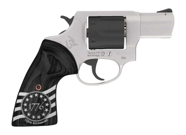 TAURUS 856 38 SPL 3IN BARREL 6RD SS/BLACK BLK CYL 1776 250TH ANN 2-85635-US3 TAURUS 856 38 SPL 3IN BARREL 6RD SS/BLACK BLK CYL 1776 250TH ANN 2-85635-US3