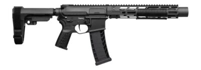 CMMG 94A68CD-AB Zeroed Banshee Mk4 9mm Luger 33+1 6.50″ Black Nitride Threaded Barrel, Black Armor Cerakote Aluminum Receiver w/Picatinny Rail, M-LOK Handguard, Black Polymer CMMG RipBrace, CMMG Zeroe