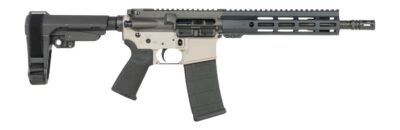Shark Coast Tactical SCC07213MAX-P Maxim  5.56 NATO 30+1 10.50″ Black Nitride Threaded Barrel, Aluminum Receiver w/Picatinny Rail, M-LOK Handguard, Polymer SB Tactical SBA3 Brace, Polymer Grip