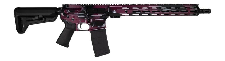 Shark Coast Tactical SCC02119ABKCH Anime-15 5.56 NATO 30+1 16″ Black Nitride Threaded Barrel, Black Cherry Cerakote Aluminum Receiver w/Picatinny Rail, M-LOK Handguard, Magpul Collapsible Black Polym Shark Coast Tactical SCC02119ABKCH Anime-15 5.56 NATO 30+1 16″ Black Nitride Threaded Barrel, Black Cherry Cerakote Aluminum Receiver w/Picatinny Rail, M-LOK Handguard, Magpul Collapsible Black Polym
