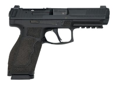 Langdon Tactical Tech VP9A1FHPRDMWC HK VP9A1F  Full Size Frame 9mm Luger 17+1 4.53″ Black Nitride Polygonal Rifled Barrel, Black Nitride Optic Ready/Serrated Slide, Black Polymer Frame w/Picatinny Rai