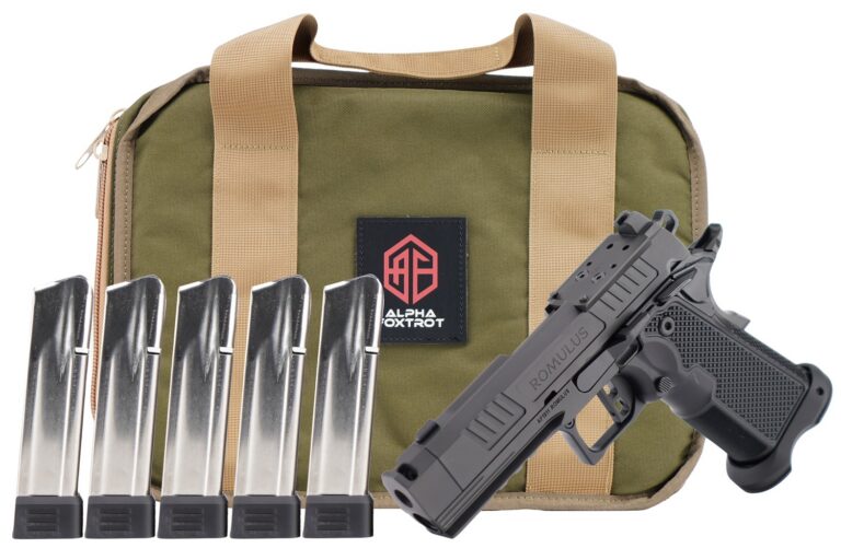 AF1911-ROMULUS 9MM 3.5” COMP THREAD MOS DLC BLK 20RD AL GRIP 5 Mag Promo AF1911-ROMULUS 9MM 3.5” COMP THREAD MOS DLC BLK 20RD AL GRIP 5 Mag Promo