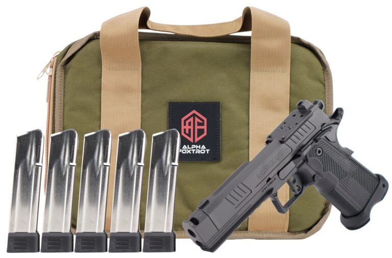 Alpha Foxtrot AA39X1CIG-XDBK20-PROM AF1911 Romulus Promo 9mm Luger 20+1 4.25″ Black Bull Ramped Compensated Barrel, Polished DLC Stainless Steel Optic Ready/Serrated Slide & Frame w/Beavertail & Picat Alpha Foxtrot AA39X1CIG-XDBK20-PROM AF1911 Romulus Promo 9mm Luger 20+1 4.25″ Black Bull Ramped Compensated Barrel, Polished DLC Stainless Steel Optic Ready/Serrated Slide & Frame w/Beavertail & Picat