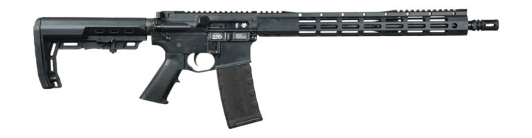 Black Rain Ordnance BRO-26052801 Spec15 5.56 NATO 30+1 16″ Black Nitride Barrel, Matte Black Cerakote Aluminum Receiver w/Picatinny Rail, M-LOK Handguard, MFT Minimalist Black Polymer Stock, Black G.I