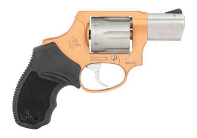 Taurus 2-85629ULC22CH 856 Ultra-Lite Small 38 Special +P 6 Shot 2″ Matte Stainless Barrel & Cylinder, Copper Cerakote Aluminum Frame, Black Ribber Grip, Transfer Bar, Safety Concealed Hammer