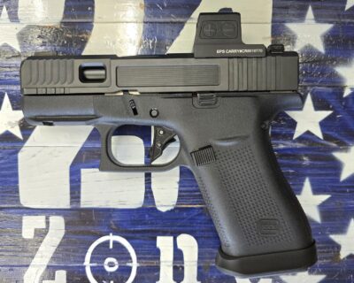 Glock 48 MOS 9mm semi auto pistol, black 4.17″
