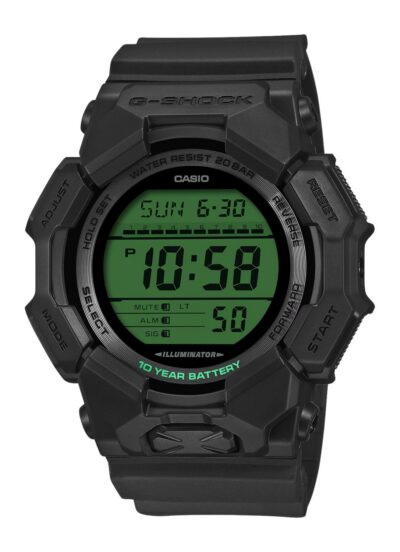 GSHOCK GD010BEG-1    DIGITAL BLACK/ELECTRO GRN
