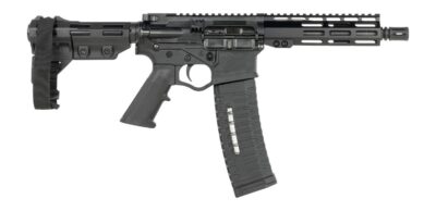 ATI ALPHA MAX 5.56 PISTOL 7.5″ BARREL, 7″ MLOK W/ FLIP UPS, NEW BRACE, 1-60RD MAG