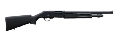 Akkar 612 Homestead, 12ga, 18.5″, 3 In, Matte Black Receiver With Integrated Pic Rail, Black Polymer Stock, Cyl Fixed Choke