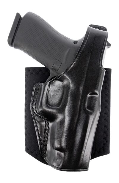 Galco AG298B Ankle Glove  Size Fits Ankles up to 13″ Black Leather Hook & Loop Compatible w/Glock 29/30/30S Right Hand