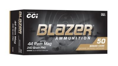 CCI Blazer Brass Pistol Ammo 44 Magnum 240 gr. FMJ 50 rd.