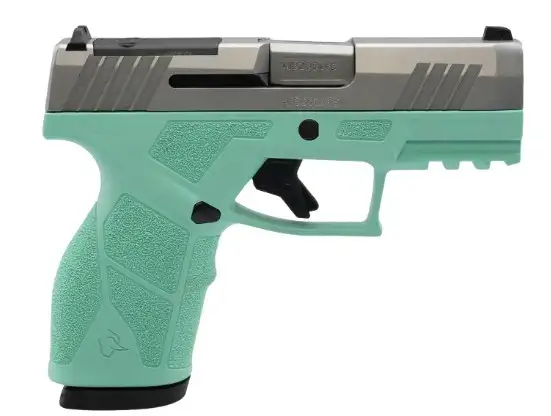 TAURUS GX2 TORO 9MM 3.38IN BARREL 13RD CYAN / BLACK OR RMSC RL 1-GX2P939C