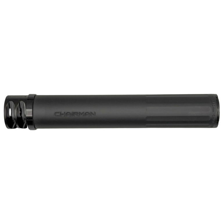 BOSS CHAIRMAN – 5/8X24 BRAKE END CAP 7.62 FULL LENGTH SILENCER HIGH PRESSURE LOADS STAINLESS NITRIDED CORE MUZZLE BREAK FOR MAXIMUM MUZZLE CONTROL REDUCED SOUND SUPPRESSION CH-15080-762-SS-58-BR-BLK BOSS CHAIRMAN – 5/8X24 BRAKE END CAP 7.62 FULL LENGTH SILENCER HIGH PRESSURE LOADS STAINLESS NITRIDED CORE MUZZLE BREAK FOR MAXIMUM MUZZLE CONTROL REDUCED SOUND SUPPRESSION CH-15080-762-SS-58-BR-BLK