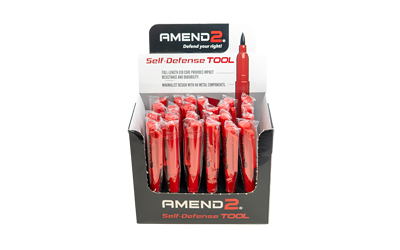 Amend2 Self-Defense Tool POS Display Containing 24 G10 Red Reinforced